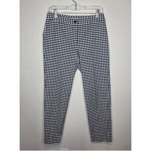 J McLaughlin black white gingham buffalo plaid cotton pants - 4